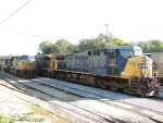 CSX 121, 5351 & 165 at the Yard